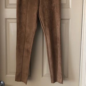 Suede pants